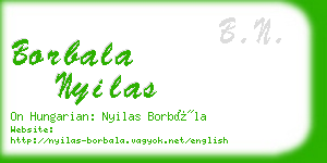 borbala nyilas business card
